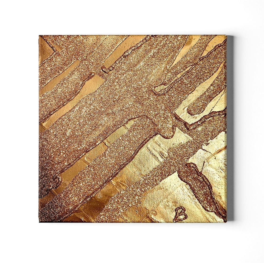 Gold Abstract Canvas wall art